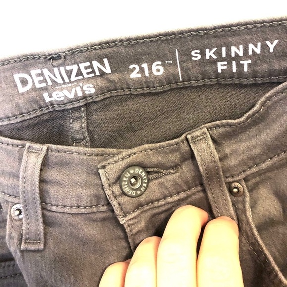 2/$25 Levi’s - Men’s Skinny Fit Gray Jeans - Picture 4 of 7
